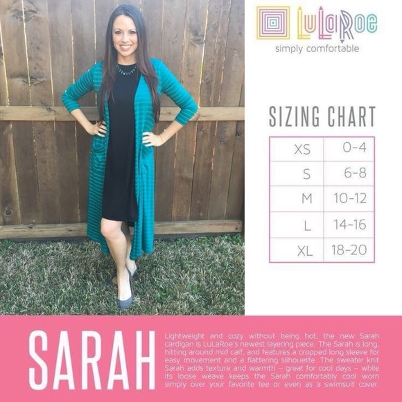 NWT LuLaRoe Sarah Duster Sweater - size XL - Picture 7 of 7